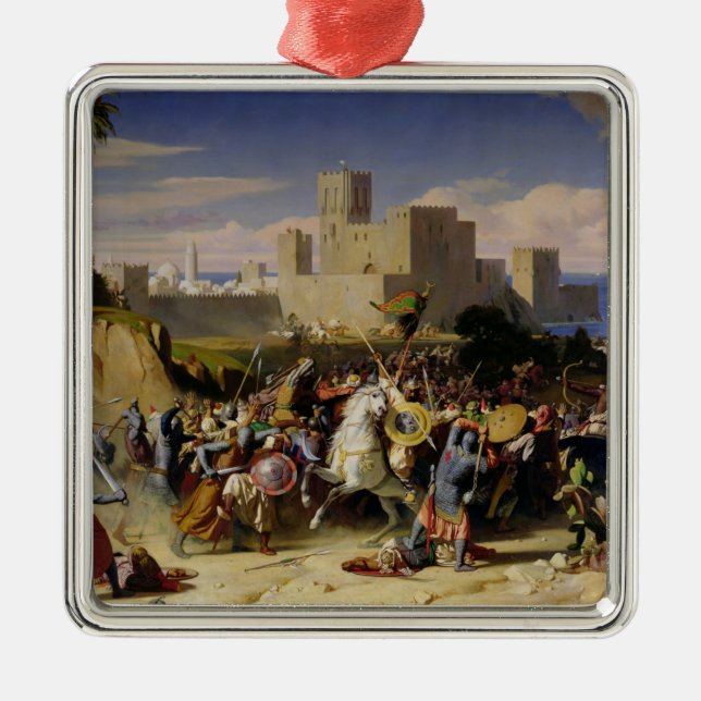 The Taking of Beirut by the Crusaders Metal Ornament (Front)