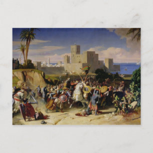 The Taking of Beirut by the Crusaders Postcard