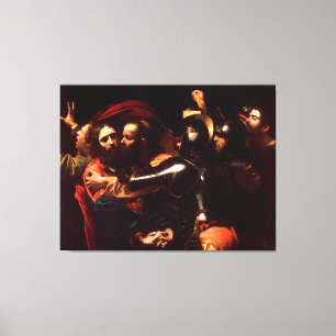 The Taking of Christ by Caravaggio (1602) Canvas Print