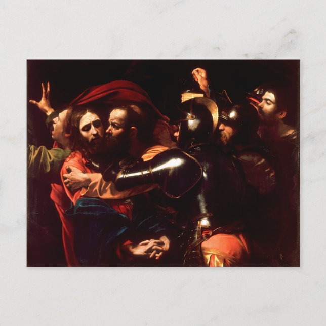 The Taking of Christ by Caravaggio (1602) Postcard (Front)