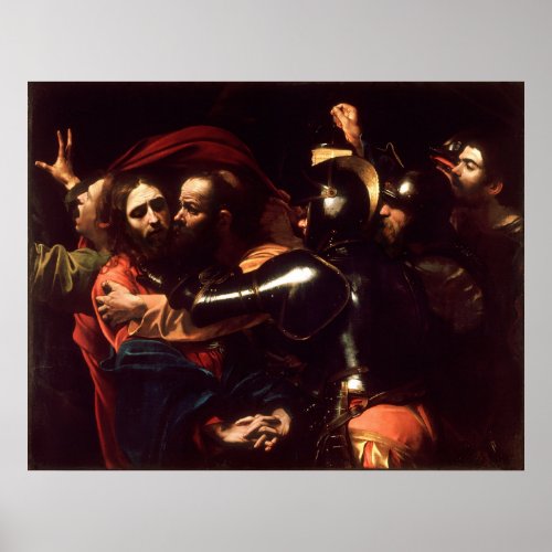 The Taking of Christ by Caravaggio _ Fine Art Poster