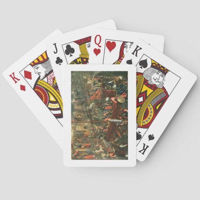 The Taking of Constantinople (oil on canvas) Poker Cards (Back)