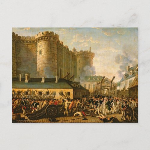 The Taking of the Bastille 14 July 1789 Postcard
