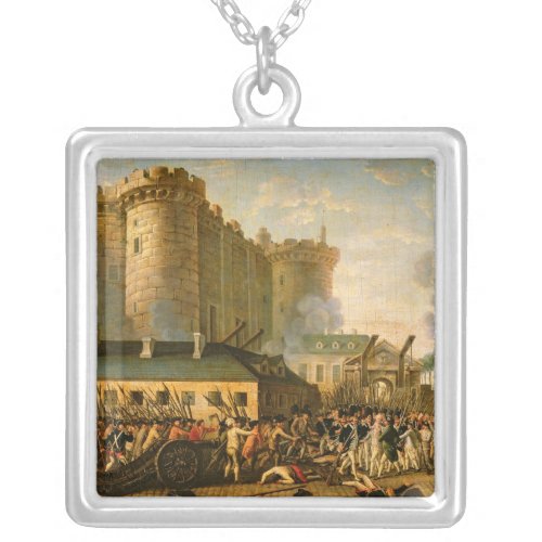 The Taking of the Bastille 14 July 1789 Silver Plated Necklace
