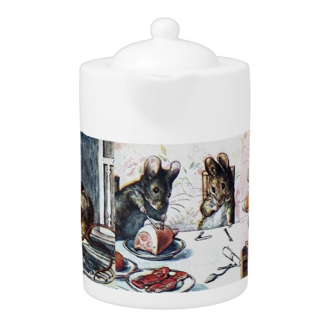 The Tale of Two Bad Mice by Beatrix Potter Teapot (Front)