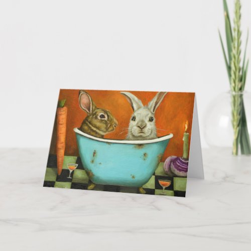 The Tale Of Two bunnies Holiday Card
