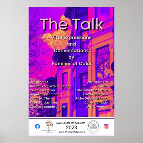 The Talk Book Cover Poster with Contributor Names