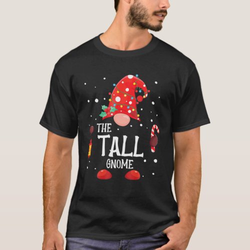 The Tall Gnome Matching Family Christmas Gnome Paj T_Shirt