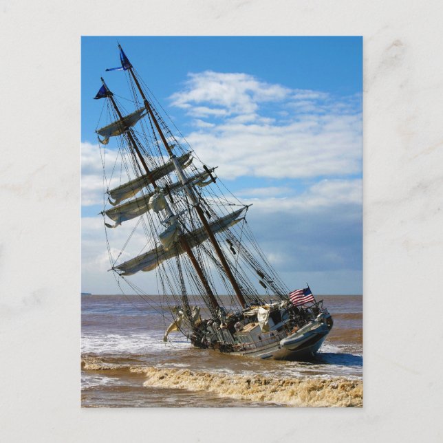 The Tall Ship Irving Johnson Postcard (Front)