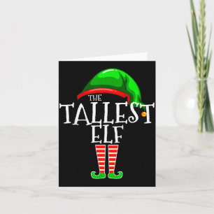 The Tallest Elf Family Matching Group Christmas Card