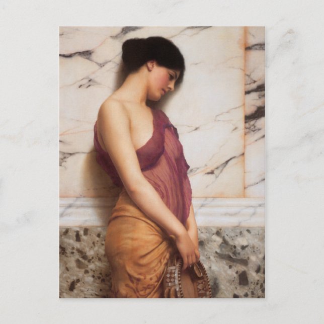 The Tambourine Girl by John William Godward Postcard (Front)