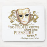 The Taming of the Shrew Quote (Gold Version) Mouse Pad
