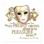 The Taming of the Shrew Quote (Gold Version) Poster