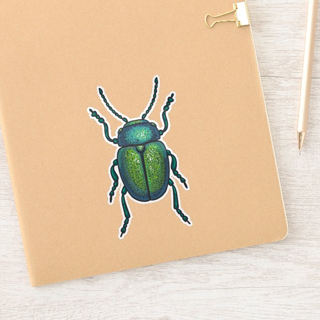 The tansy beetle sticker (Notebook)