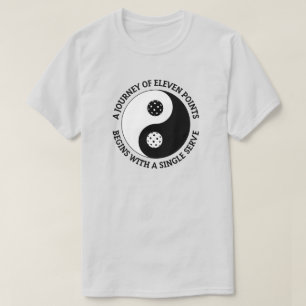 The Tao of Pickleball Funny Yin Yang Pickleball T-Shirt