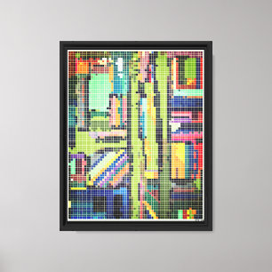 The Taped Up Blockage Canvas Print