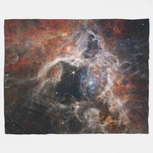 The Tarantula Nebula  NIRCam  JWST Fleece Blanket