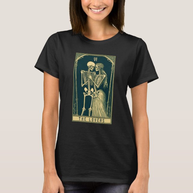 The Tarot Card Goth and Valentines Day T-Shirt (Front)