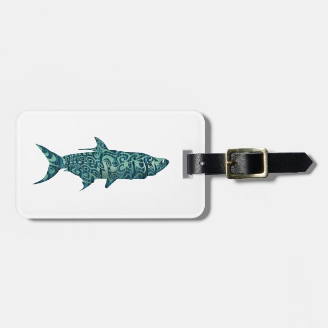 THE TARPON STRIKE LUGGAGE TAG (Front Horizontal)