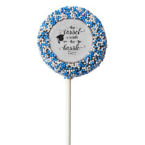 The tassel is worth the hassle chocolate dipped oreo pop
