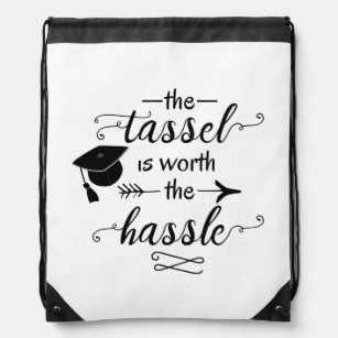 Pencil Case Canvas The tassel was worth the hassle,Motivational