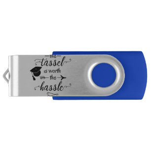 The tassel is worth the hassle flash drive