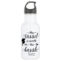 The tassel is worth the hassle water bottle