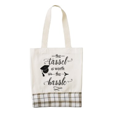 The tassel is worth the hassle zazzle HEART tote bag