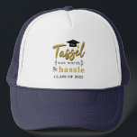 The Tassel Was Worth the Hassle 2025 Grad Trucker Hat<br><div class="desc">The Tassel Was Worth the Hassle Class of 2025 Graduation trucker hat that you can easily customize for your graduation.</div>