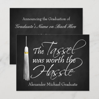 The Tassel Was Worth the Hassle Announcement