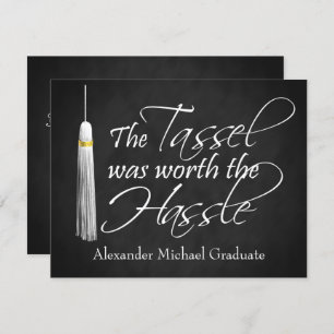 The Tassel Was Worth the Hassle Announcement