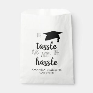 The Tassel was worth the Hassle Graduation Favor Bag