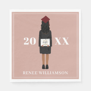 The Tassel was Worth the Hassle Pink Graduate Napkins