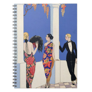The Taste of Shawls, 1922 (pochoir print) Notebook