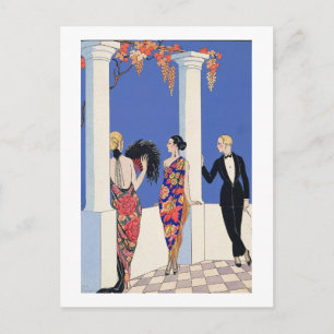 The Taste of Shawls, 1922 (pochoir print) Postcard