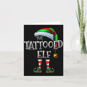 The Tattooed Elf Matching Family Tattooed Christma Card