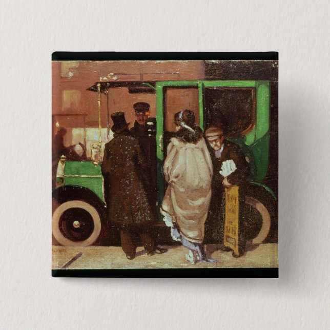 The Taxi Cab, c.1908-10 Button (Front)