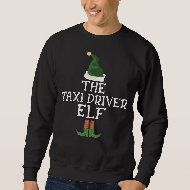 The Taxi Driver Elf Christmas Costume Sweatshirt (Front)