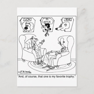 The Taxidermist & The IRS Auditor Postcard
