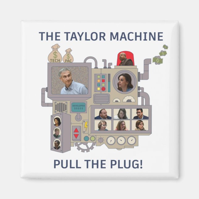 The Taylor Machine Magnet (Front)