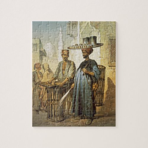 The Tea Seller from Souvenir of Cairo 1862 li Jigsaw Puzzle