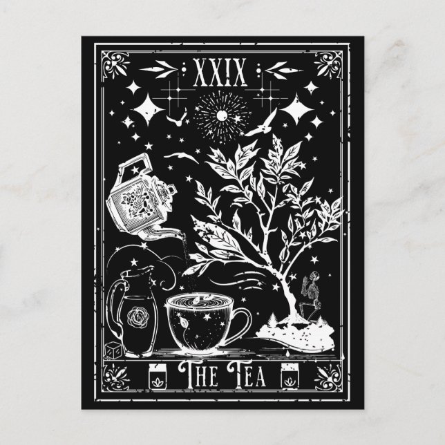 The Tea Tarot Card (Front)