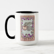 The Tea Tarot Card Crystal Funny Skeleton Mug