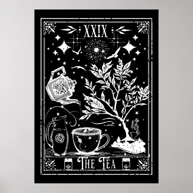 The Tea Tarot Card Poster (Front)
