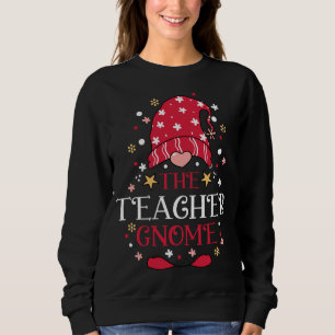 The Teacher Gnome Funny Christmas Gnomes Family Ma Sweatshirt