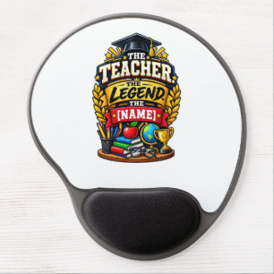 The Teacher. The Legend. Gel Mouse Pad