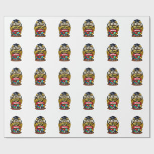 The Teacher The Legend Personalized Educator Wrapping Paper
