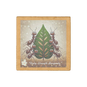 "The Team Behind" Stone Magnet