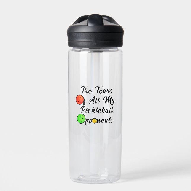 The Tears Of All My Pickleball Opponents Awesome Water Bottle (Front)