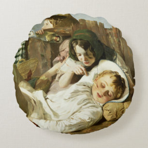 The Tease Round Pillow